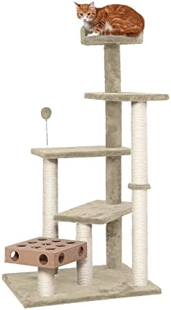 Furhaven 49.5" Tall Cat Tree for Indoor Cats, Ft. Sisal Scratching Posts by FurHaven