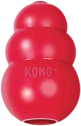 KONG Classic Stuffable Dog Toy, Natural Rubber Chew, by KONG