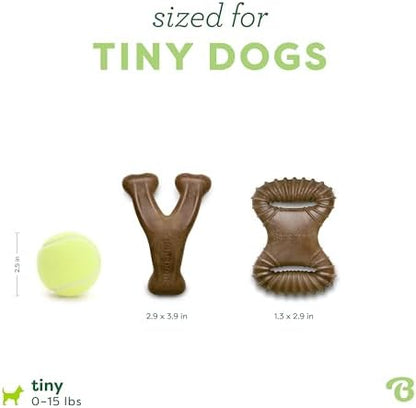 Benebone Tiny 2-Pack Dog Chew Toys, Real Bacon - Image 4
