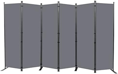 Room Divider 6 Panel-132''Wide, 6FT Room Dividers and Folding Privacy Screen by HOMSCREENER