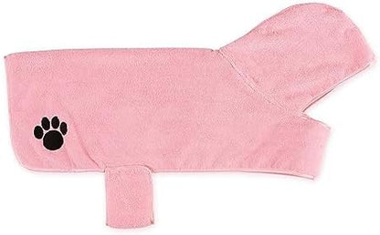 Bone Dry Pet Robe Collection Embroidered Absorbent Microfiber Bath Robe - Image 3