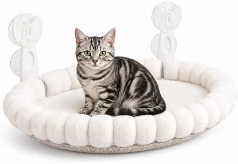 Cat Window Perch for Indoor Cloud Perch，White by Demcert