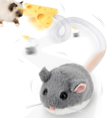 Migipaws Interactive MigiMouse Cat Toy 360° Rolling & Spin by MigipawsCreateMoreEnjoymenttoPetsandFamily