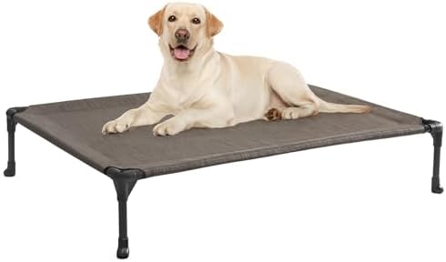 Veehoo Outdoor Elevated Dog Bed Large Sized Dogs, Cooling Raised Dog Cots by Veehoo