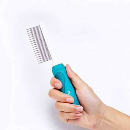 Pet Comb, Long & Short Stainless Steel Teeth Grooming Comb - Image 7