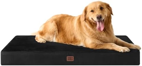 EHEYCIGA XL Memory Foam Dog Crate Bed Washable by EHEYCIGA