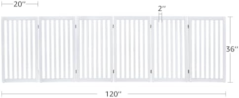 unipaws 120" Extra Wide Pet Gate and Pet Playpen Combination - Image 7