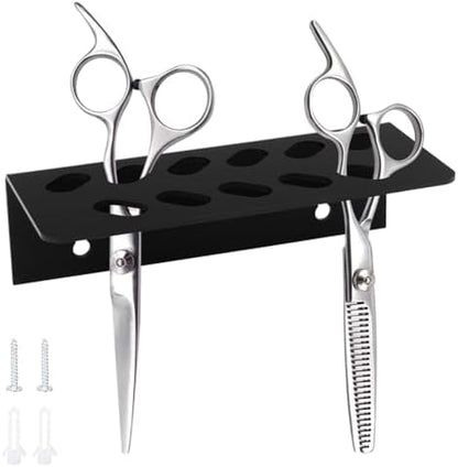 AHANDMAKER 2 Pack Acrylic Wall Mounted Scissor Holder Salon Shear Organizer by AHANDMAKER
