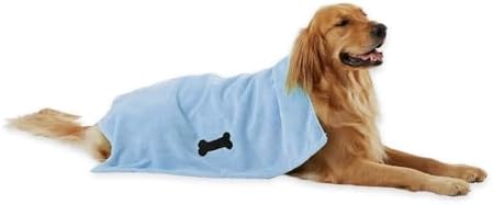 Bone Dry Pet Grooming Microfiber Towel, Embroidered Collection by BoneDry