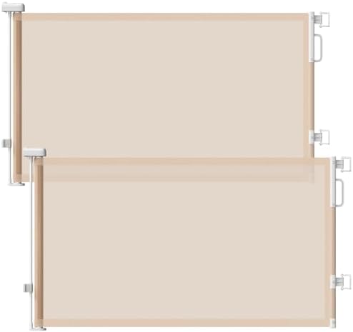 2Pack Retractable Baby Gates for Stair by Cideny