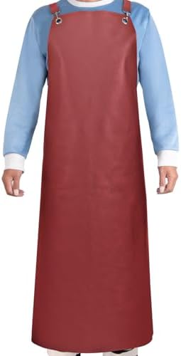SHEOMERN 2 Pack Heavy Duty Vinyl Dishwasher Apron Adjustable Cross Back Strap by Sheomern