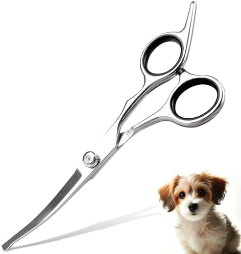 Professional Curved Dog Grooming Scissors by Unknown