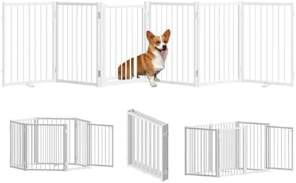 SNUOWU Full Metal Freestanding Dog Gate by SNUOWU