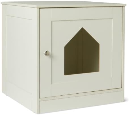 Amazon Basics Cat Litter Box Enclosure, Furniture-Style Cabinet by AmazonBasics