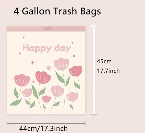 4 Gallon Trash Bags 200pcs Drawstring Tearing-free - Image 2