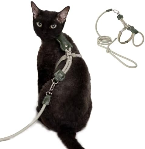 Adjustable Escape Proof Cat Harness and Leash Set by Unknown