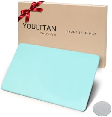 Stone Bath Mat 24"x16" by YOULTTAN