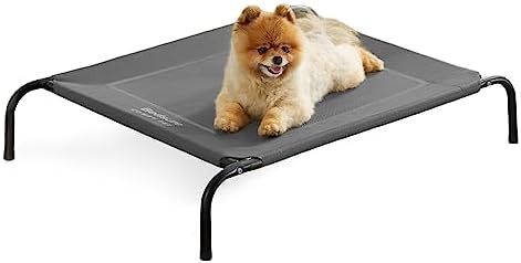 Bedsure Outdoor Elevated Cooling Small Dog Bed, 34in Grey by BEDSURE