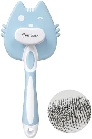 Self-Cleaning Cat Brush for Shedding, Cat Hair Brush by APDAPETDOLA