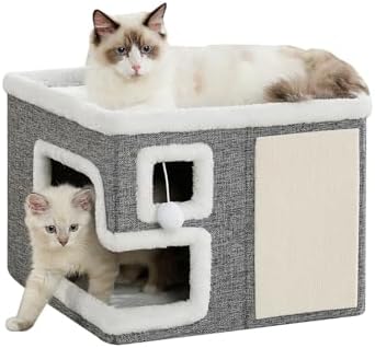Cat Houses for Indoor Cats, Covered Cave Bed by Unknown