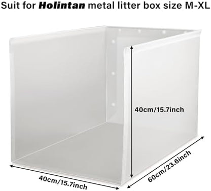 Litter Box Shield, XL Litter Box Splash Guard Without Leakage - Image 2