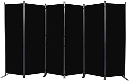 Room Divider 6 Panel-132''Wide, 6FT Room Dividers and Folding Privacy Screen by HOMSCREENER