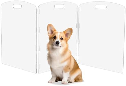 Modern Frame Clear Acrylic Freestanding Pet Gate by Feoyoho