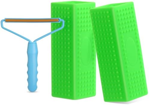 Honeydak 3 Pcs Hair Remover Tool, Dog Cat Hair Remover, Light Blue by Honeydak