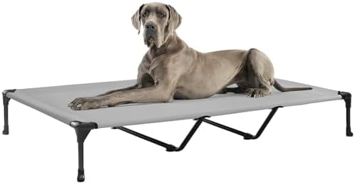 Veehoo Outdoor Elevated Dog Bed Large Sized Dogs, Cooling Raised Dog Cots by Veehoo