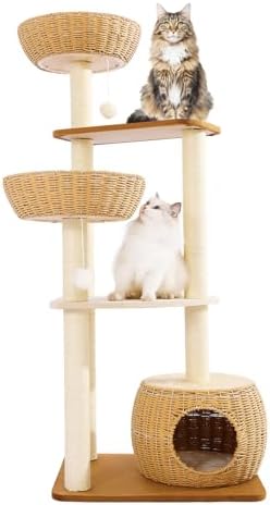55.5-Inch Modern Cat Tree for Large Cats by TGMVI