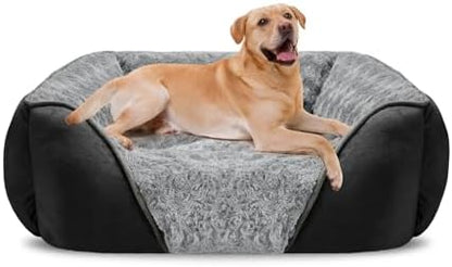 INVENHO XX-Large Dog Bed Rectangle Washable Orthopedic Soft Calming Sleeping by INVENHO