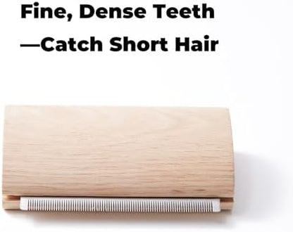 French Bulldog Brush for Shedding, Palm-Grip Wooden Grooming Comb - Image 3
