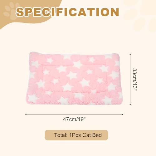 Dog Cat Bed Mat, Soft Coral Fleece Pet Cushion Pad - Image 2