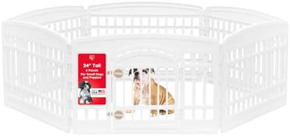 IRIS USA 6-Panel Dog Playpen, Pet Enclosure by IRISUSA