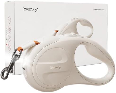 Sevy Glowie Retractable Dog Leash by Sevy