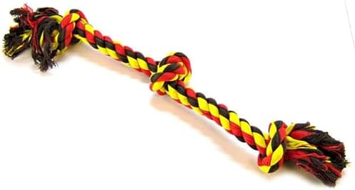 Mammoth Flossy Chews Color Rope Tug – Premium Cotton-Poly Tug Toy by MammothPetProducts