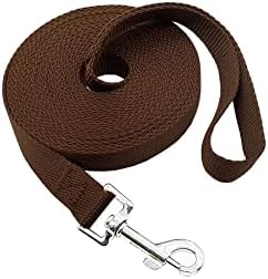 Nylon Training Dog Leash for Small Medium Large Dogs, 15ft 20ft 30ft 50ft Long by FancyCorgi