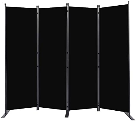 Room Divider 4 Panel-88''Wide, 6FT Room Dividers and Folding Privacy Screens by HOMSCREENER