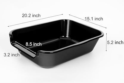 Extra Large Low Entry ABS Cat Litter Box, 2 Pack - Image 4