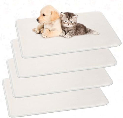 Drydiet 4 Pcs Cat Carrier Pad Reversible Liner, 17 x 11 Inch by Drydiet