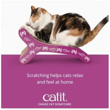 Catit Style Scratcher with Catnip, Butterfly Chaise - Image 4