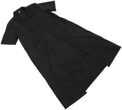 DOITOOL Black Chinlon PET Grooming Apron, Waterproof Half Sleeve Smock by DOITOOL