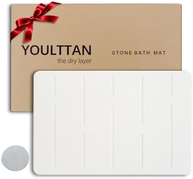 Stone Bath Mat 24"x16" by YOULTTAN