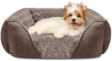 INVENHO Small Dog Bed Rectangle Washable Orthopedic Soft Calming Sleeping by INVENHO