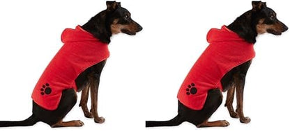 Bone Dry Pet Robe Collection, Embroidered Absorbent Microfiber Bath Robe by BoneDry
