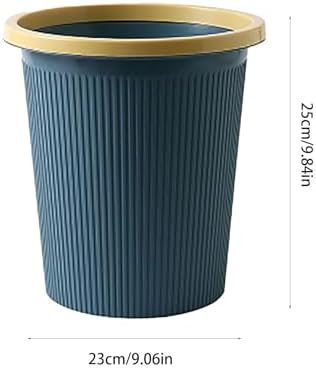 Bathroom Garbage Can, Lightweight Durable Striped Garbage Cans - Image 2