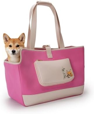 Dog Purse Carrier for Small Dogs, Embroidered Pet Tote by HIBAOJUNLeatherBagLLC