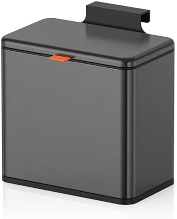 Mbillion 1.05 Gal Brushed Black Hanging Stainless Steel Compost Bin by Mbillion
