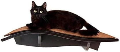 Arf Pets Cat Shelf, Wall-Mounted Desined Wooden Cat Perch by ArfPets