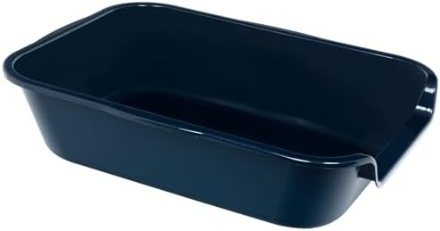 Extra Large Low Entry ABS Cat Litter Box, Dark Blue, 1 Pack - Image 4